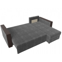 Угловой диван Валенсия Лайт (рогожка серый) - Изображение 3